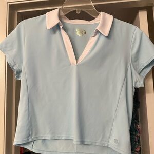 EUC Lilly Pulitzer Imara Crop Polo